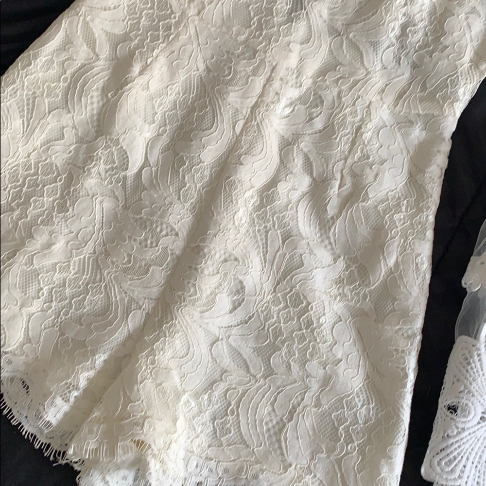 Long sleeve lace romper fashion nova - Picture 3 of 4